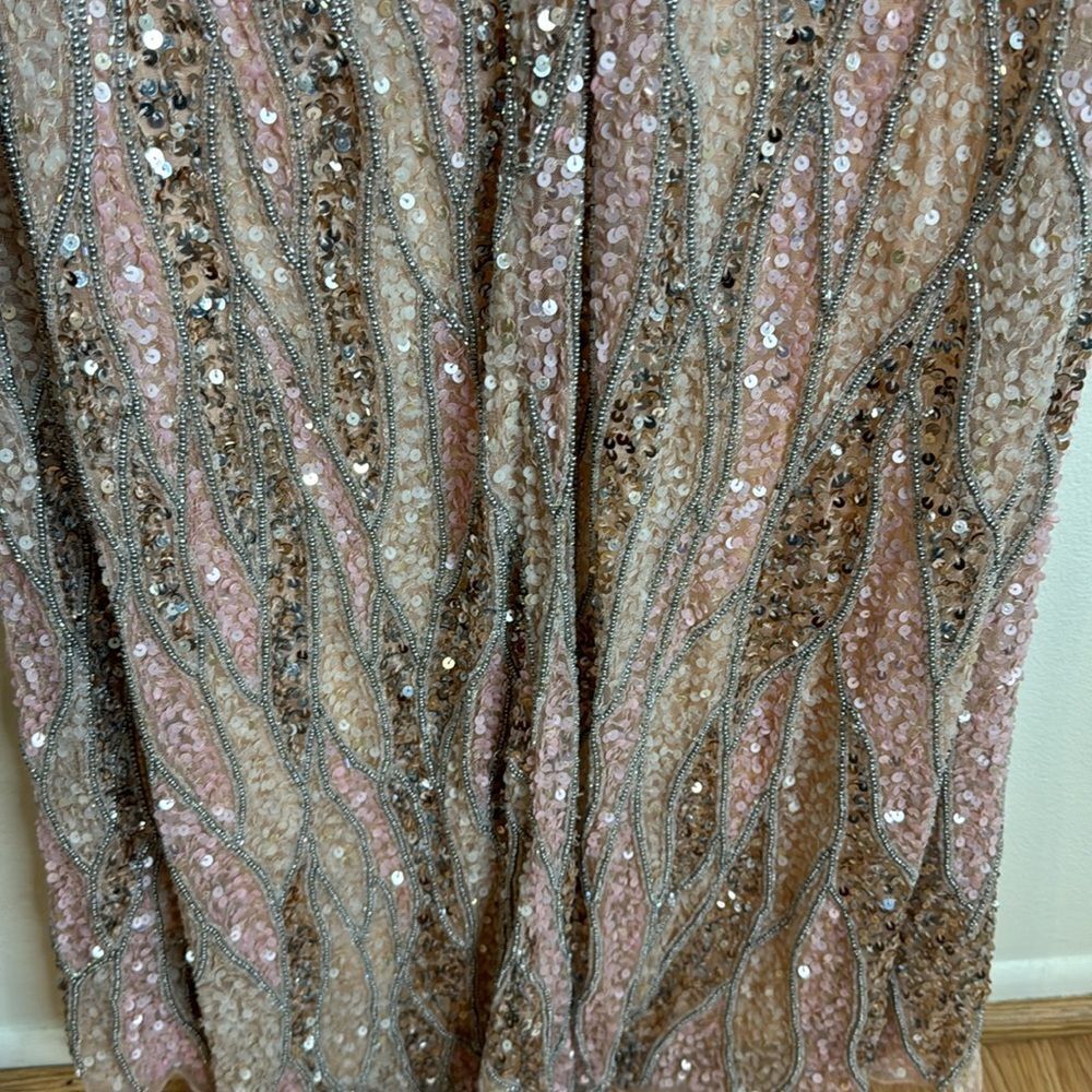 Mac Duggal One-Shoulder fully embellished sequin Sequin Gown dress size 16 4982 - Picture 8 of 13